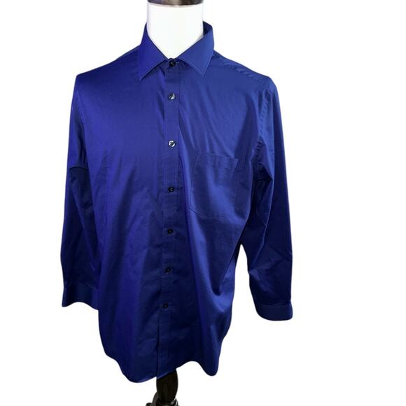 Michael Kors Other - Michael Kors Blue Men's Dress Shirt Regular Fit Large